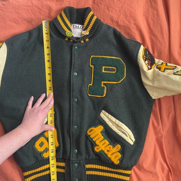 Vintage Delong Varsity Letterman Jacket Peoria Panthers 97 - Picture 15 of 15